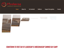 Tablet Screenshot of firehorseleadership.com